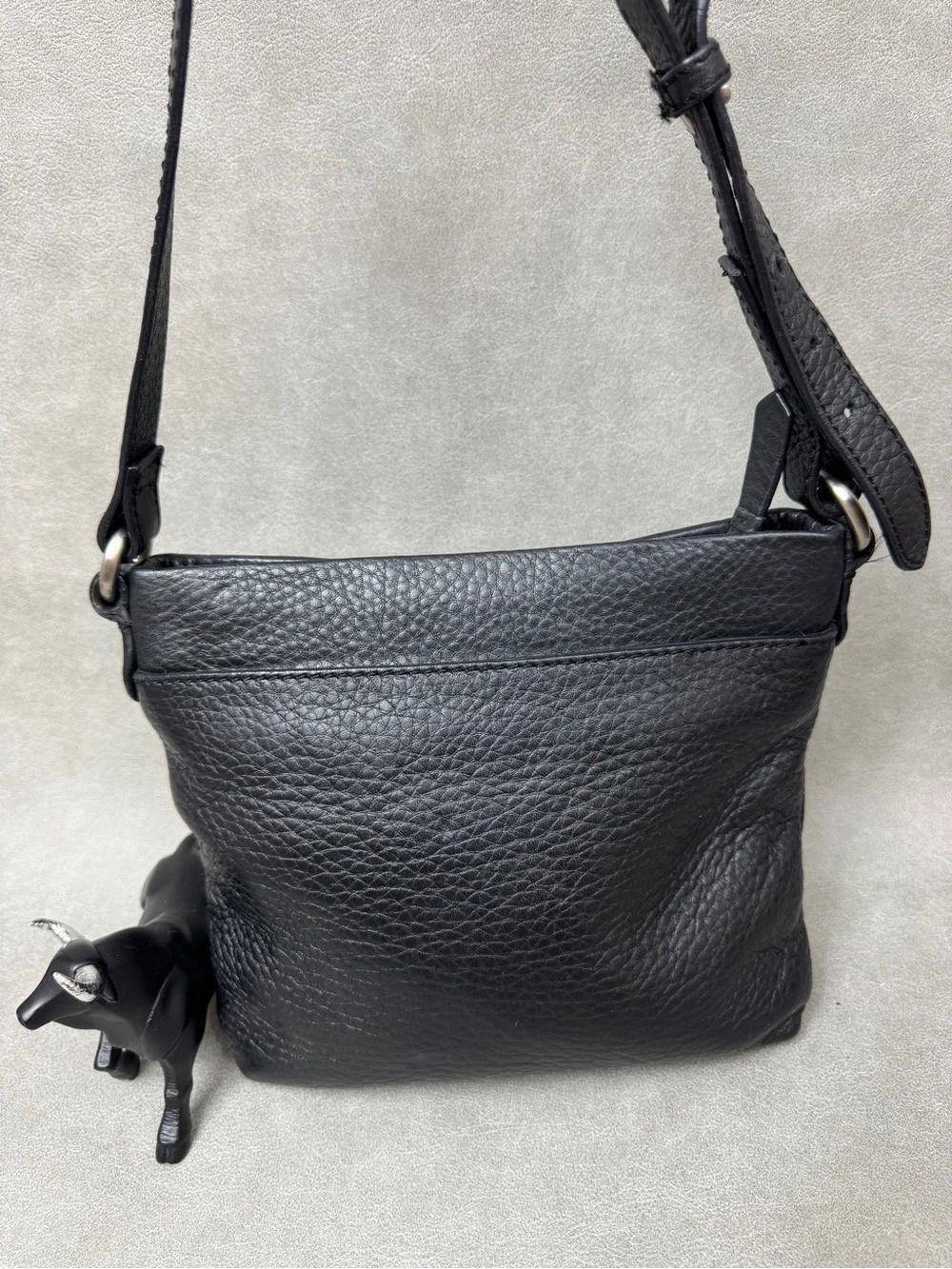 Cole Haan Black Pebbled Leather Crossbody Bag